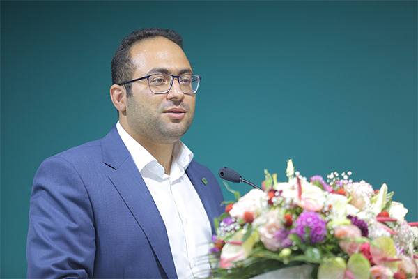 دکتر بمان پور در مراسم افتتاح ساختمان آموزش